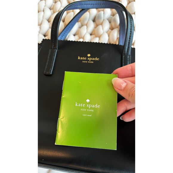 Black & Blue Leather Kate Spade Purse - Picture 6 of 7